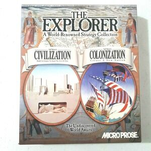 Vintage 90s The Explorer Micro Prose PC CD-ROM Video Game
